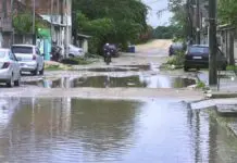 Chuva mantém ruas alagadas e preocupa moradores em Campos