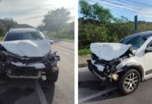 Mulher morre após acidente entre moto e dois carros em Búzios