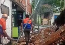 Chuva derruba muro de escola e suspende aulas em Teresópolis