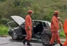 Acidente na BR-356 deixa três mortos e dois feridos em Itaperuna