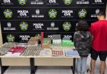 Casal é preso com 585 porções de drogas em Cabo Frio