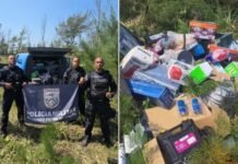 PM recupera carga roubada com celulares e eletrodomésticos em Arraial do Cabo