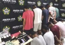 Operação contra o tráfico prende 10 pessoas em Búzios
